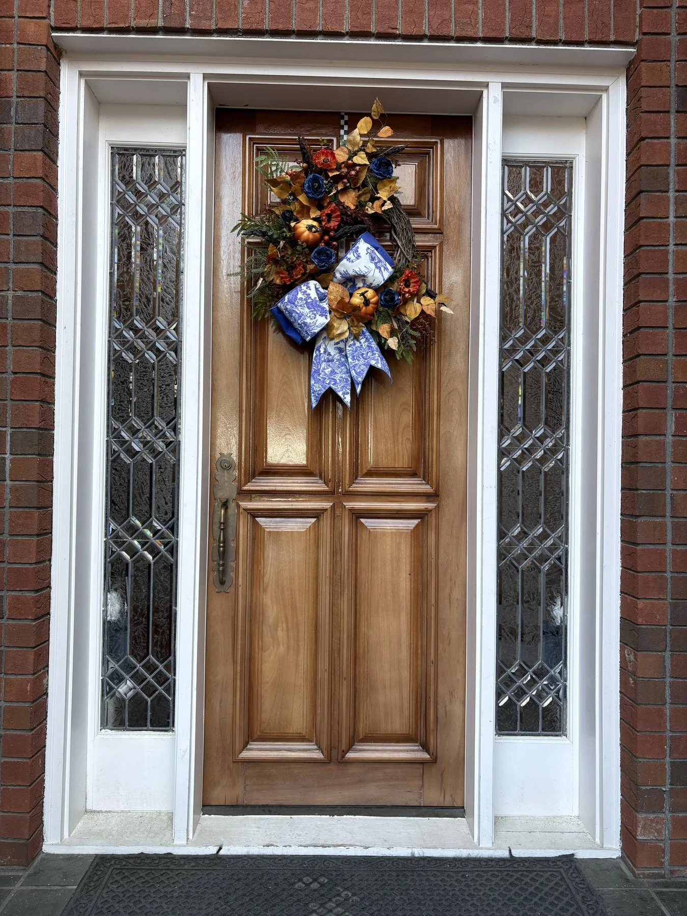 Mahogany Door Refinishing before
